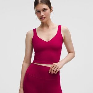 NWT lululemon Align™ Tank Top Light Support, A/B Cup Berry Rumble Size 4